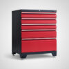 Verktygsskåp med 5 lådor - Röd, PRO