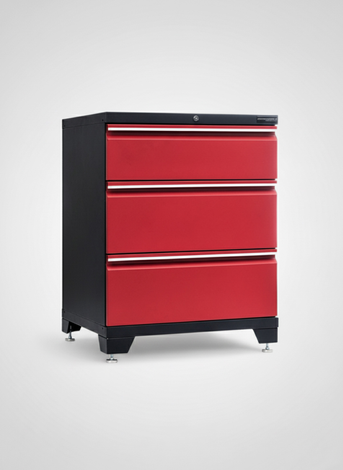 Verktygsskåp med 3 lådor - Röd, PRO