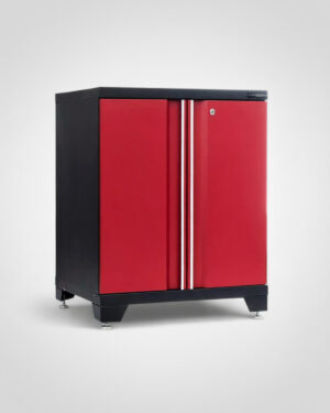 Förvaringsskåp med dörrar - Röd, PRO