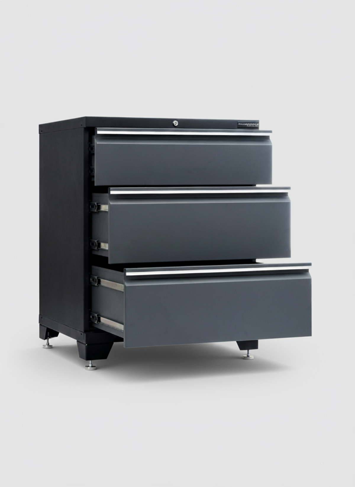 Verktygsskåp med 3 lådor - Grå, PRO - Bild 2