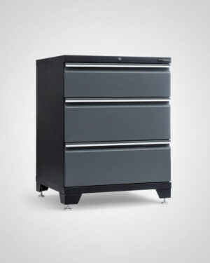 Verktygsskåp med 3 lådor - Grå, PRO