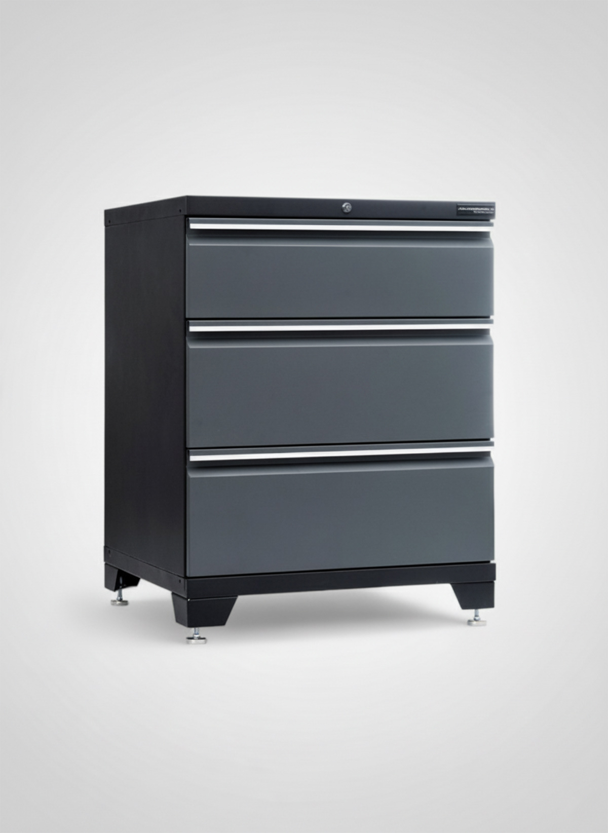 Verktygsskåp med 3 lådor - Grå, PRO