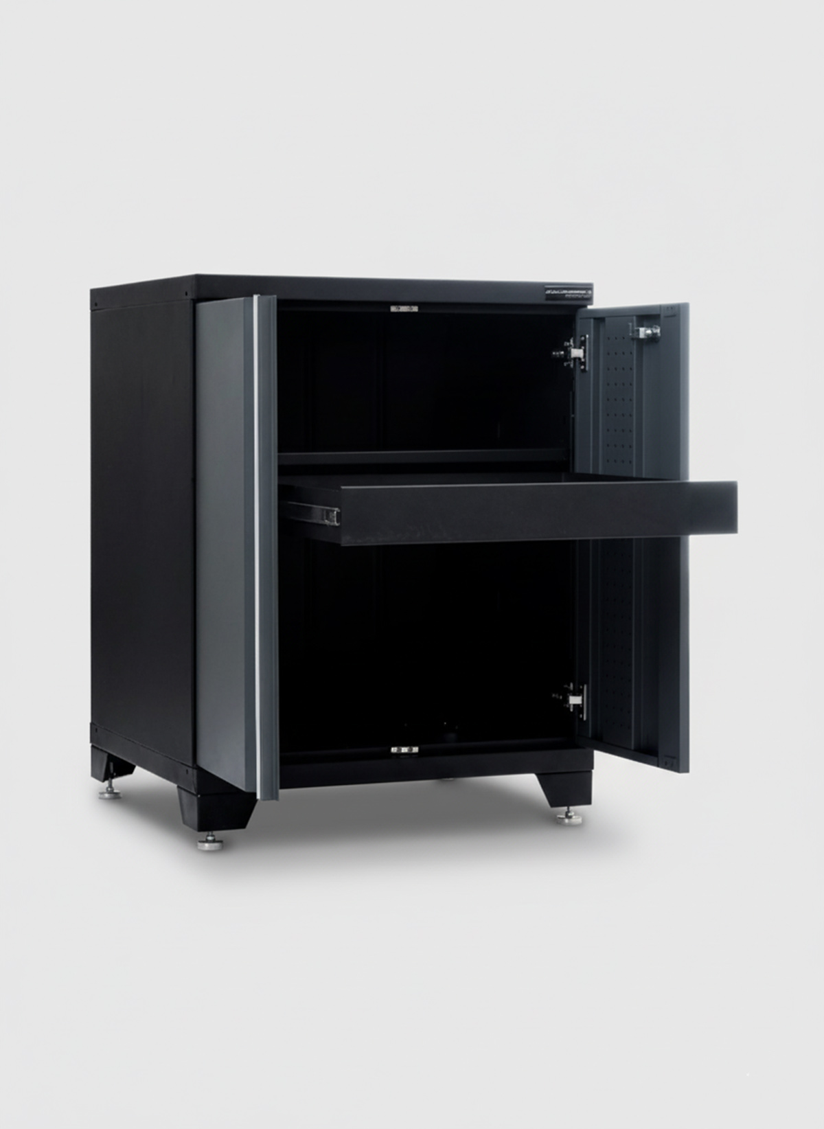 Förvaringsskåp med dörrar - Grå, PRO - Bild 2