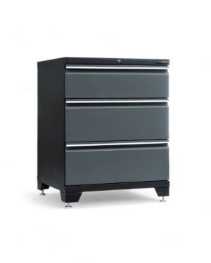 Verktygsskåp med 3 lådor - Grå, PRO