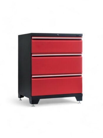 Verktygsskåp med 3 lådor - Röd, PRO