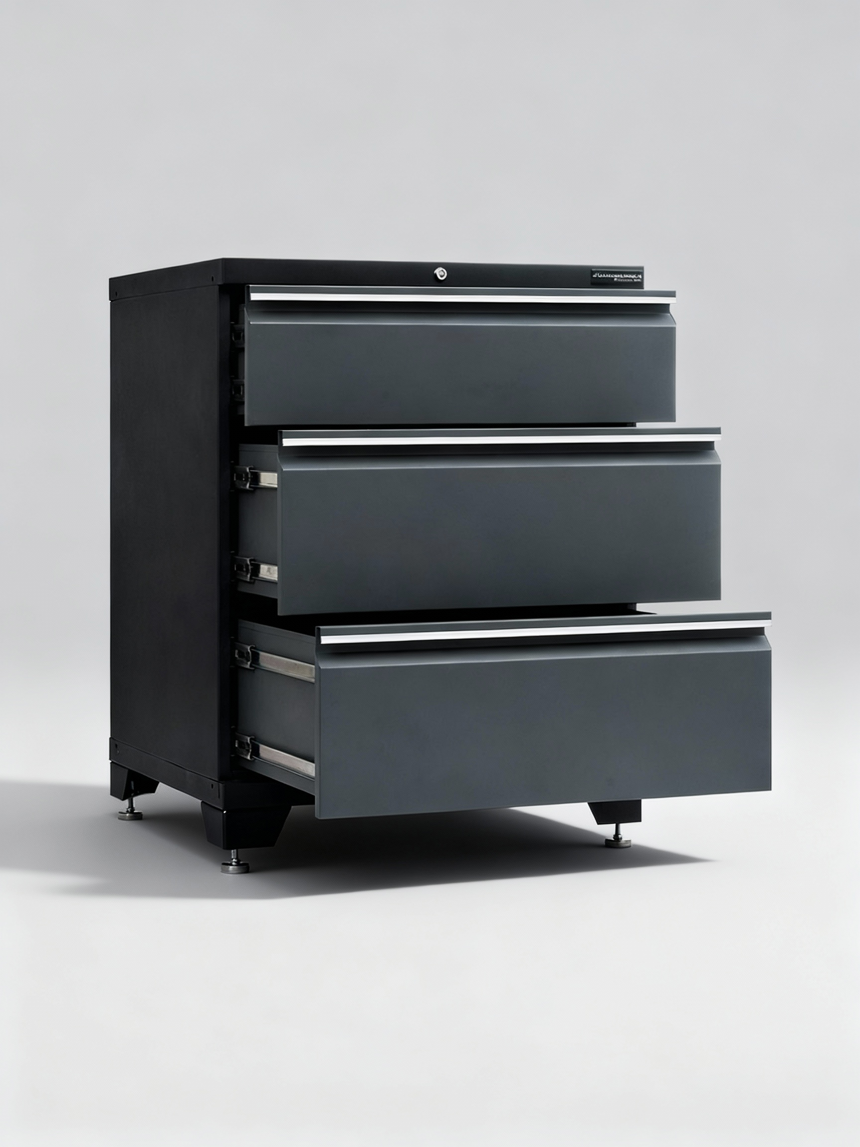 Verktygsskåp med 3 lådor - Grå, PRO - Bild 4