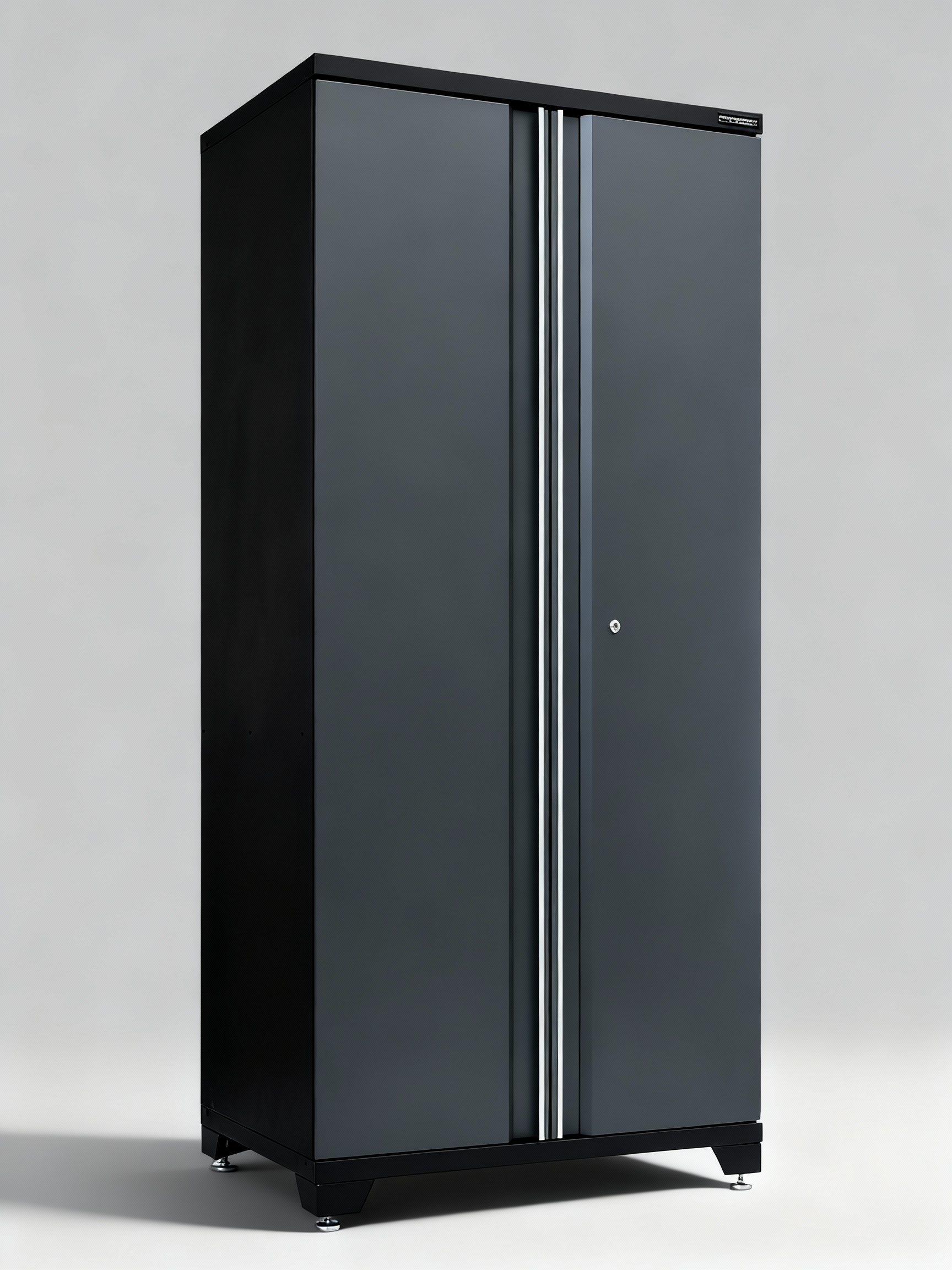 Förvaringsskåp högskåp med 2 dörrar - Grå, PRO - Bild 7