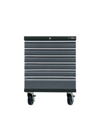 Grå verktygsvagn med 6 lådor