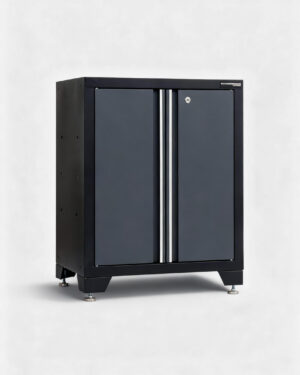 Förvaringsskåp med dörrar grå, CLASSIC