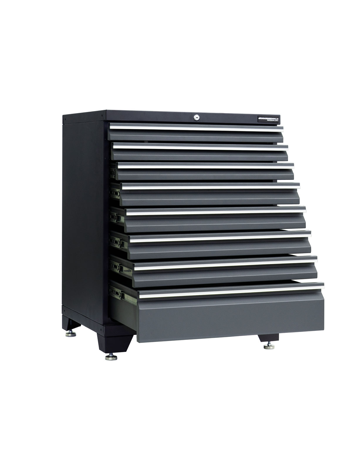 Verktygsskåp med 8 lådor - Grå, PRO - Bild 4