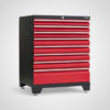 Verktygsskåp med 8 lådor - Röd, PRO