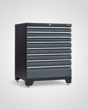 Verktygsskåp med 8 lådor - Grå, PRO