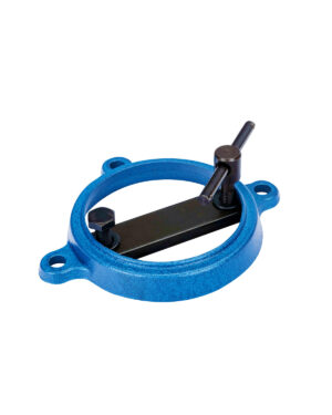 Blå vridplatta för skruvstäd