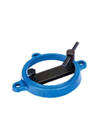 Blå vridplatta för skruvstäd