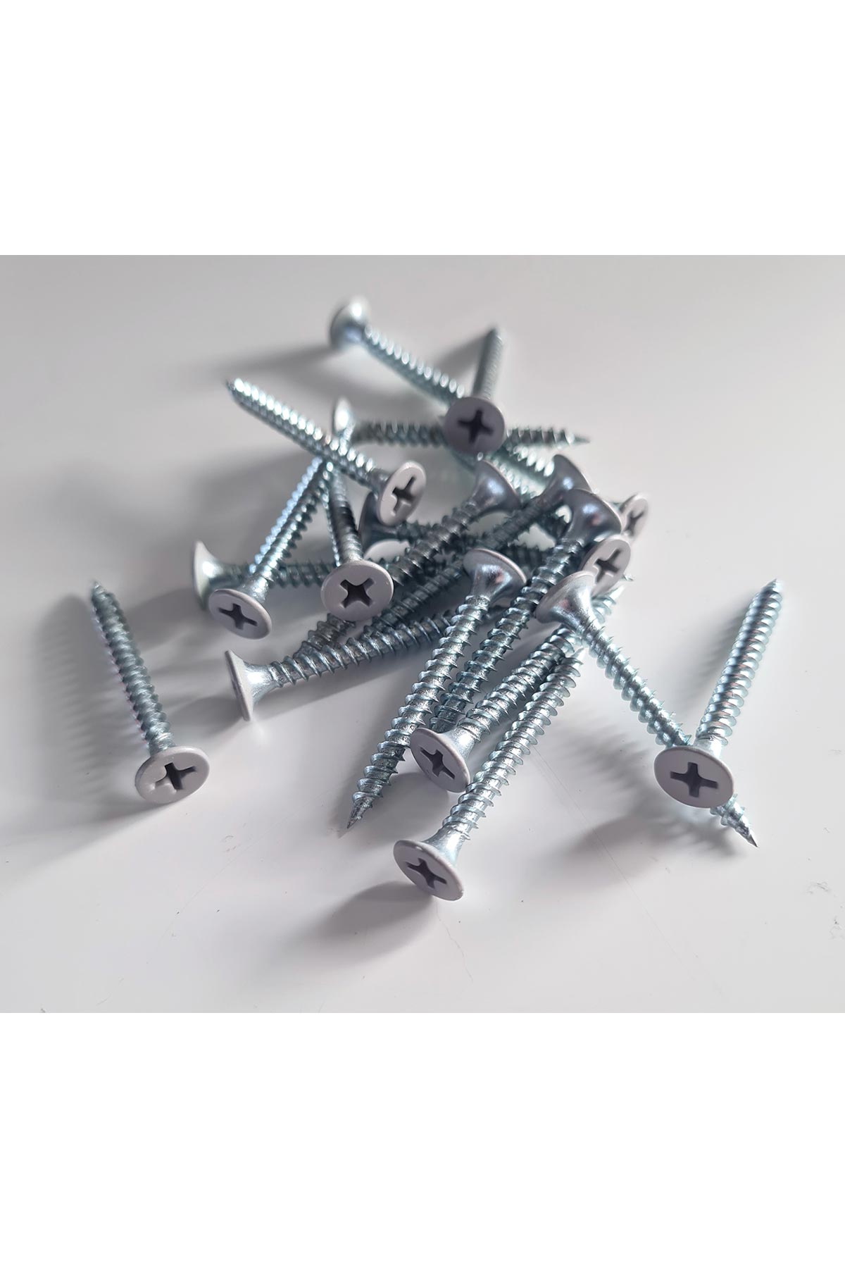 Skruv till väggpanel, grå 20-pack