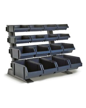 Bordstativ Raaco med 16st lådor / backar