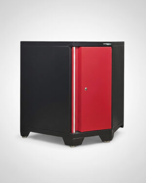 Hörnskåp med 1 dörr röd, PRO