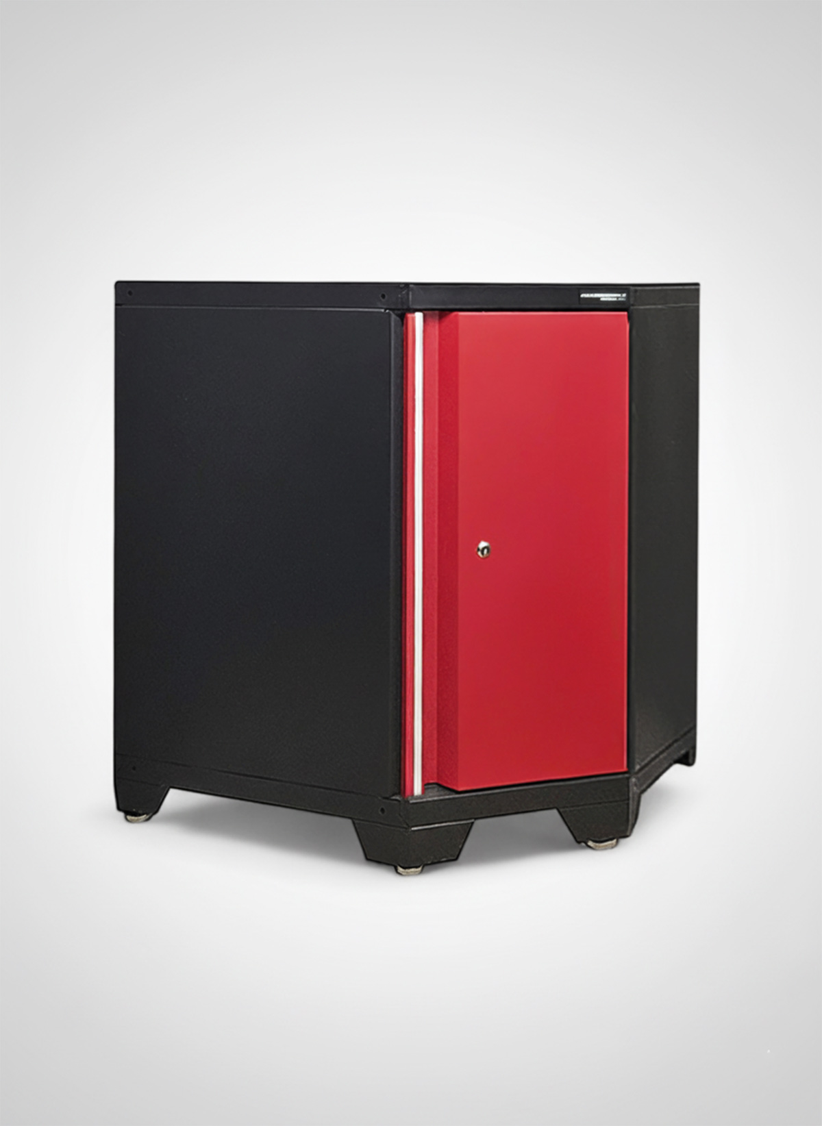Hörnskåp med 1 dörr röd, PRO