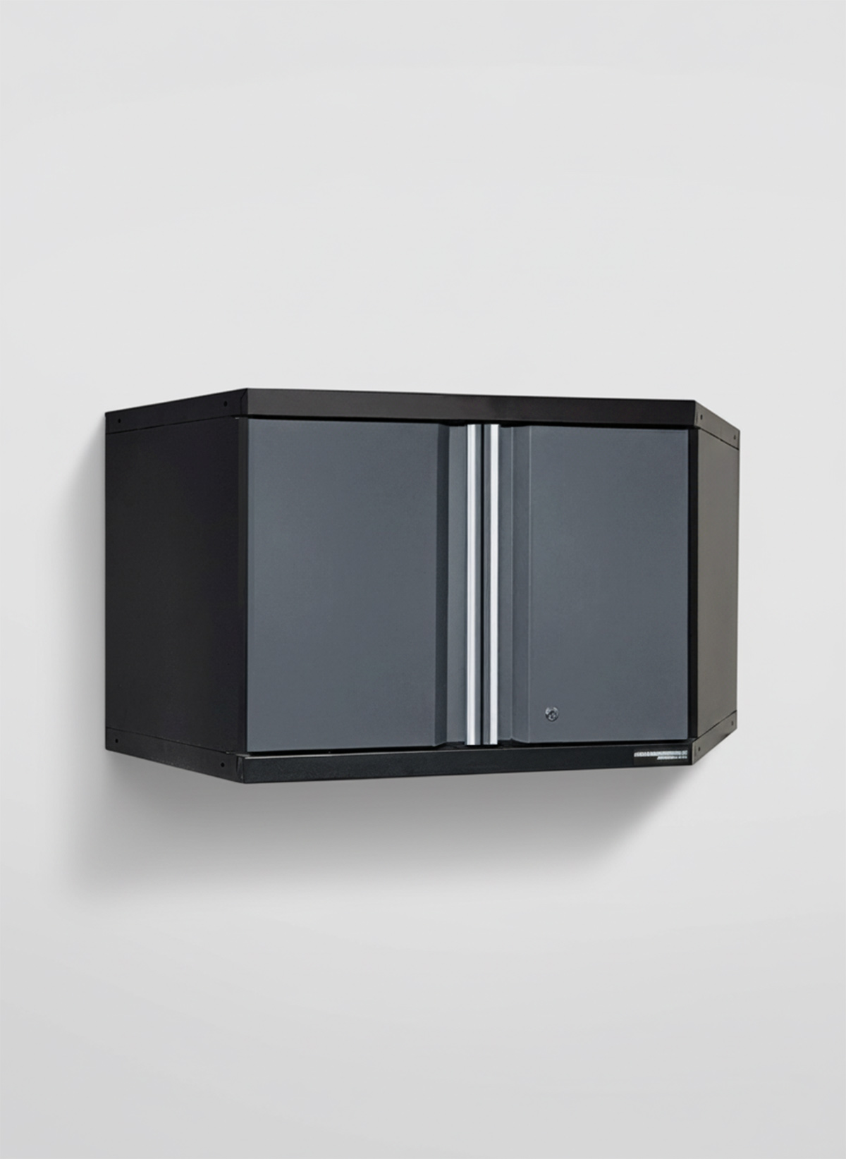 Väggskåp med 2 dörrar hörn - Grå, PRO