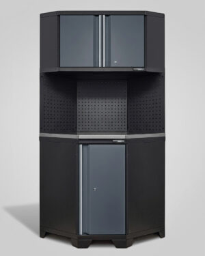 Hörnskåp komplett - Grå, PRO