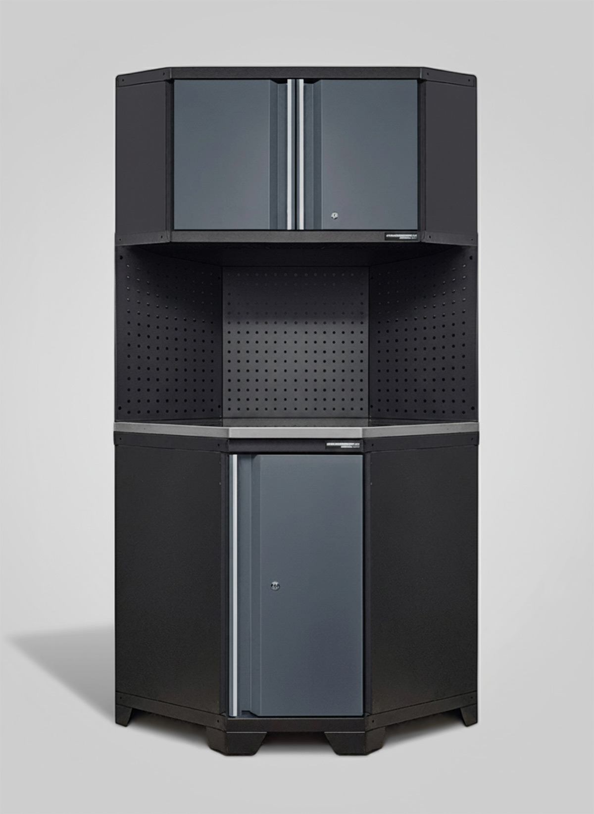 Hörnskåp komplett - Grå, PRO