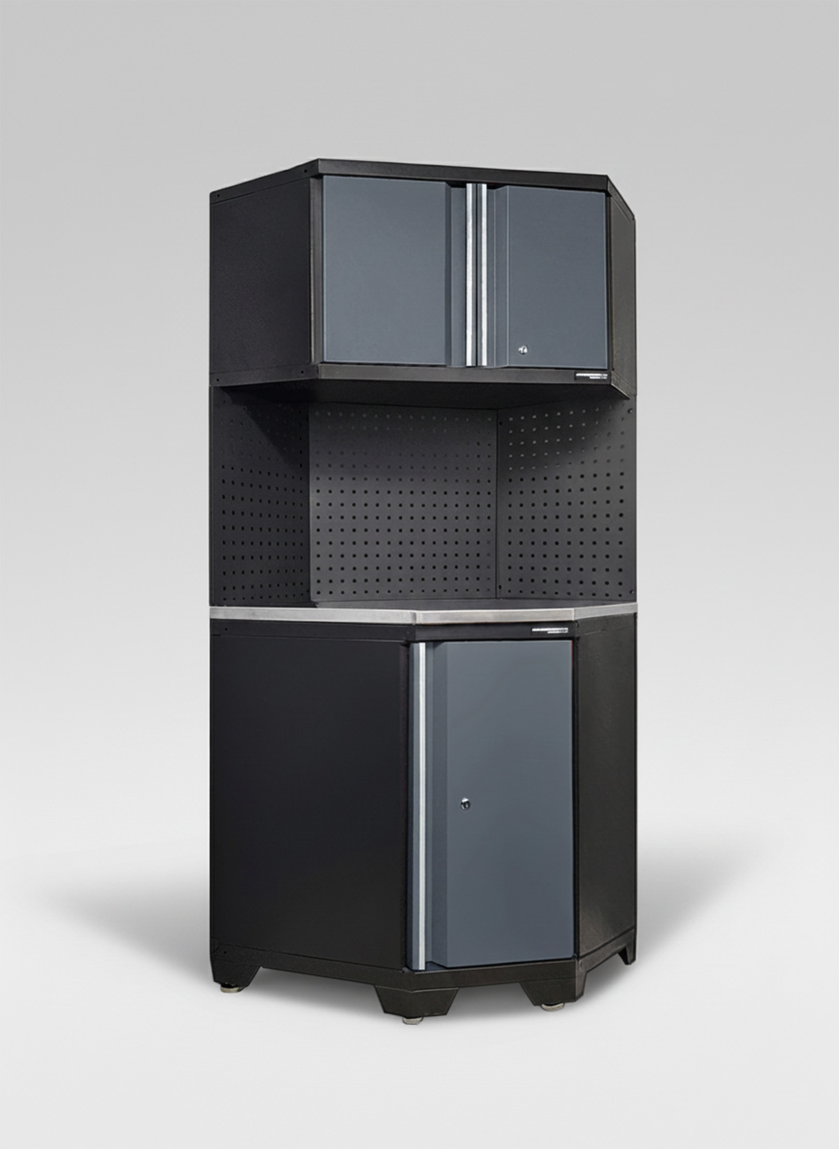 Hörnskåp komplett - Grå, PRO - Bild 3