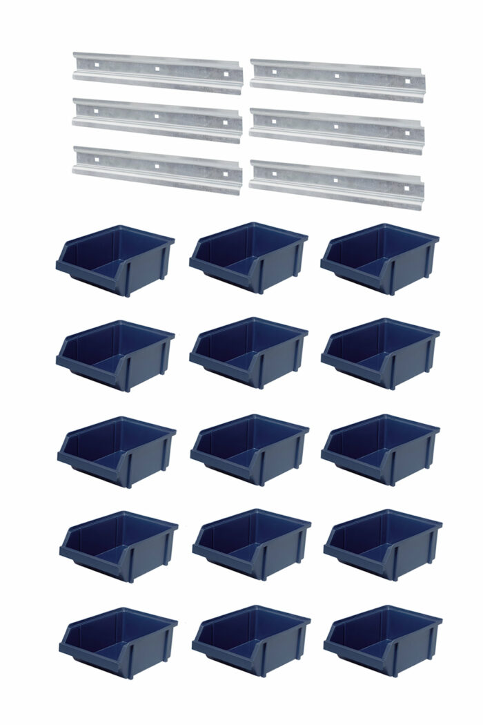 Plastbackar set om 15st