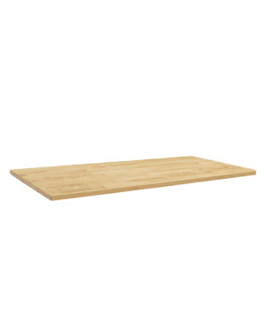 En rektangulär 213cm lång träskiva med en slät, ljus ekfinish. Den minimalistiska designen visas upp mot en vanlig vit bakgrund, och framhäver dess naturliga träfibrer och eleganta kanter.