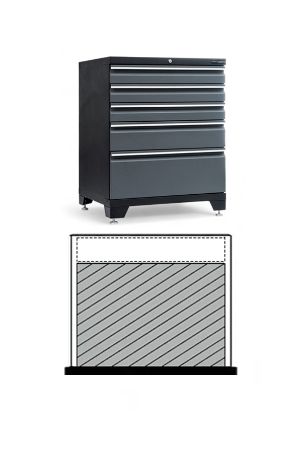 En 76 delars Hylsnyckelsats Teng Tools TTESK77 visas ovanför ett diagram som visar en tvärsnittsvy av verktygslådan och visar dess inre struktur.