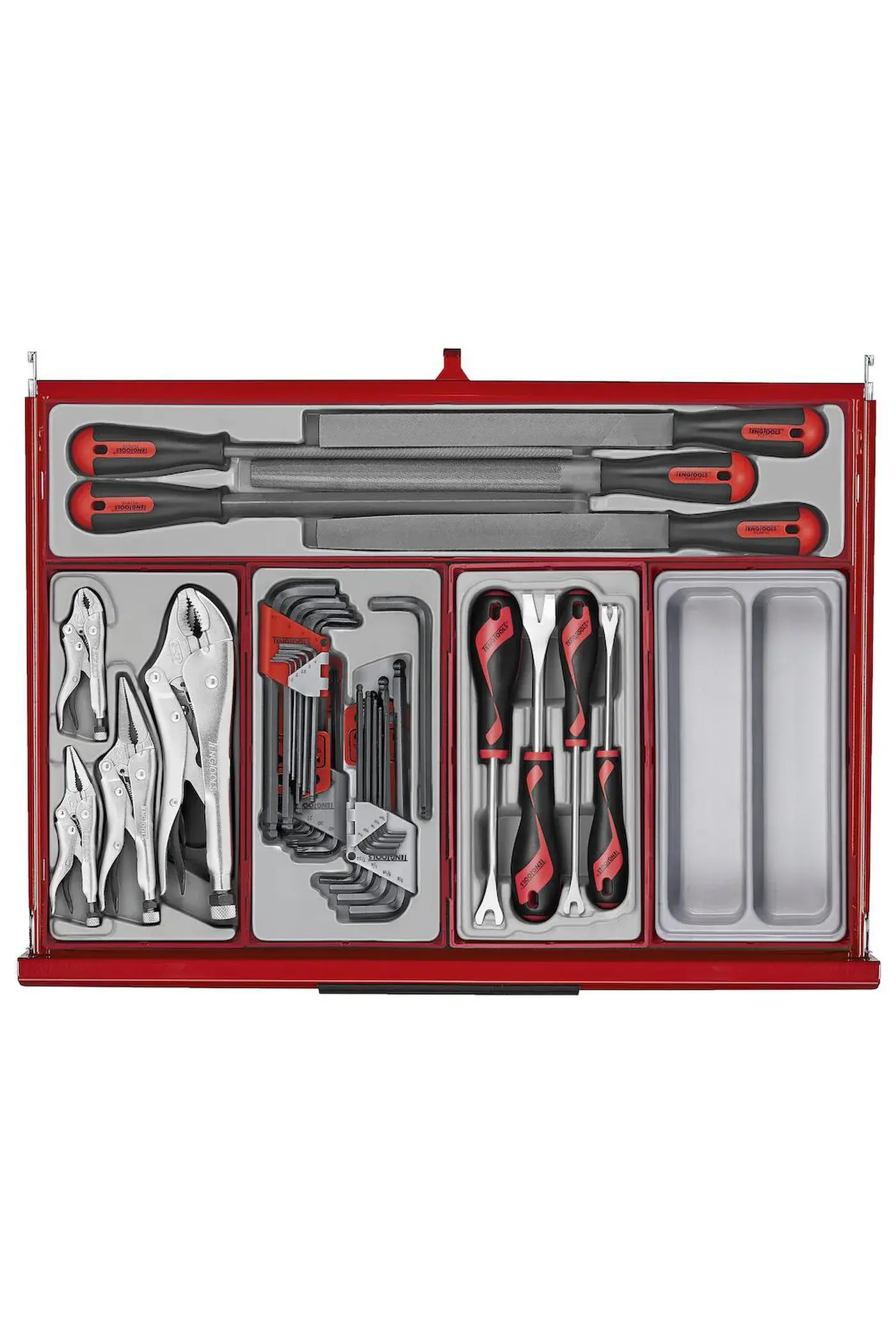 Verktygsvagn 16 lådor 1033 delar verktyg TengTools TKS26R1033T - Bild 17