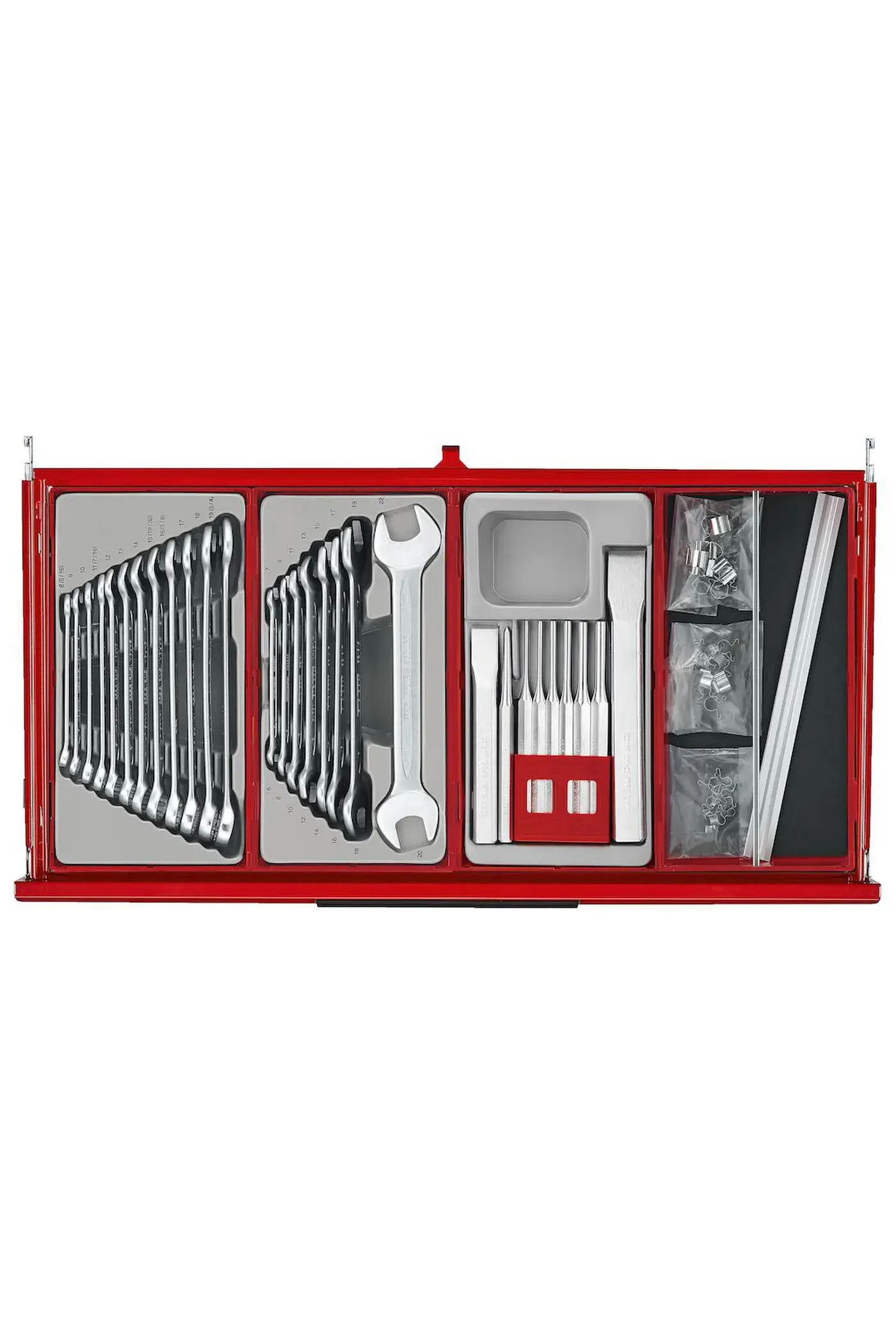 Verktygsvagn 16 lådor 1033 delar verktyg TengTools TKS26R1033T - Bild 5