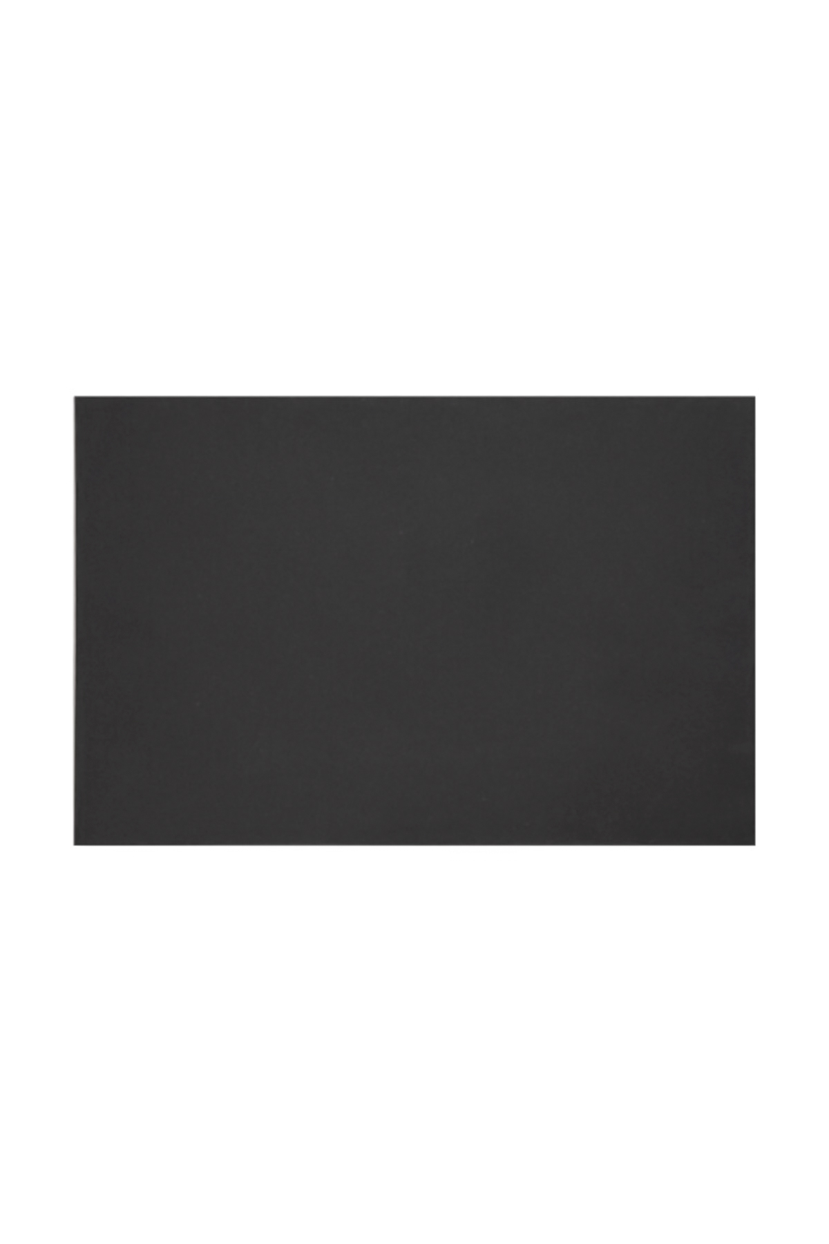 En vanlig, solid svart rektangel med en vit kant, Tom oskuren EVA-insats Teng Tools EVA01.