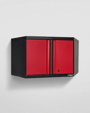 Väggskåp med 2 dörrar hörn Black edition – Röd, PRO
