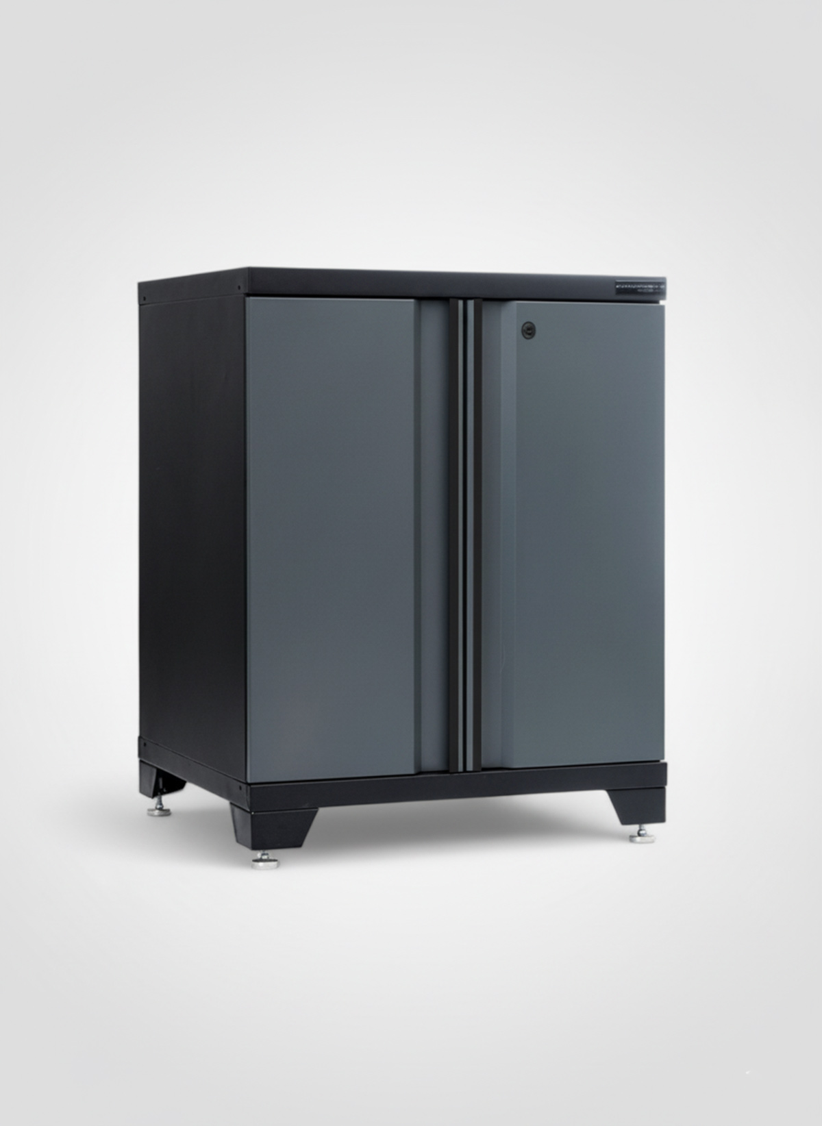 Förvaringsskåp med dörrar Black edition – Grå, PRO