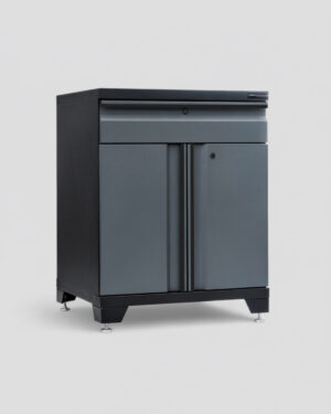 Verktygsskåp 1 låda och dörrar Black edition – Grå, PRO