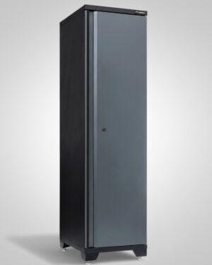 Förvaringsskåp högskåp 1 dörr Black edition – Grå, PRO