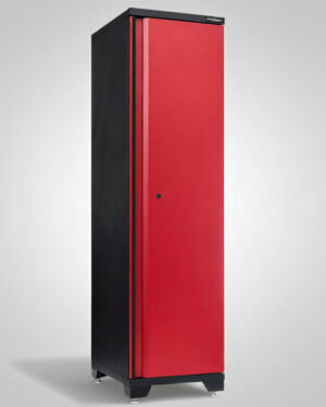 Förvaringsskåp högskåp 1 dörr Black edition – Röd, PRO