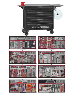 Verktygsvagn 8 lådor 1008 delar verktyg TengTools TKW37B1008T