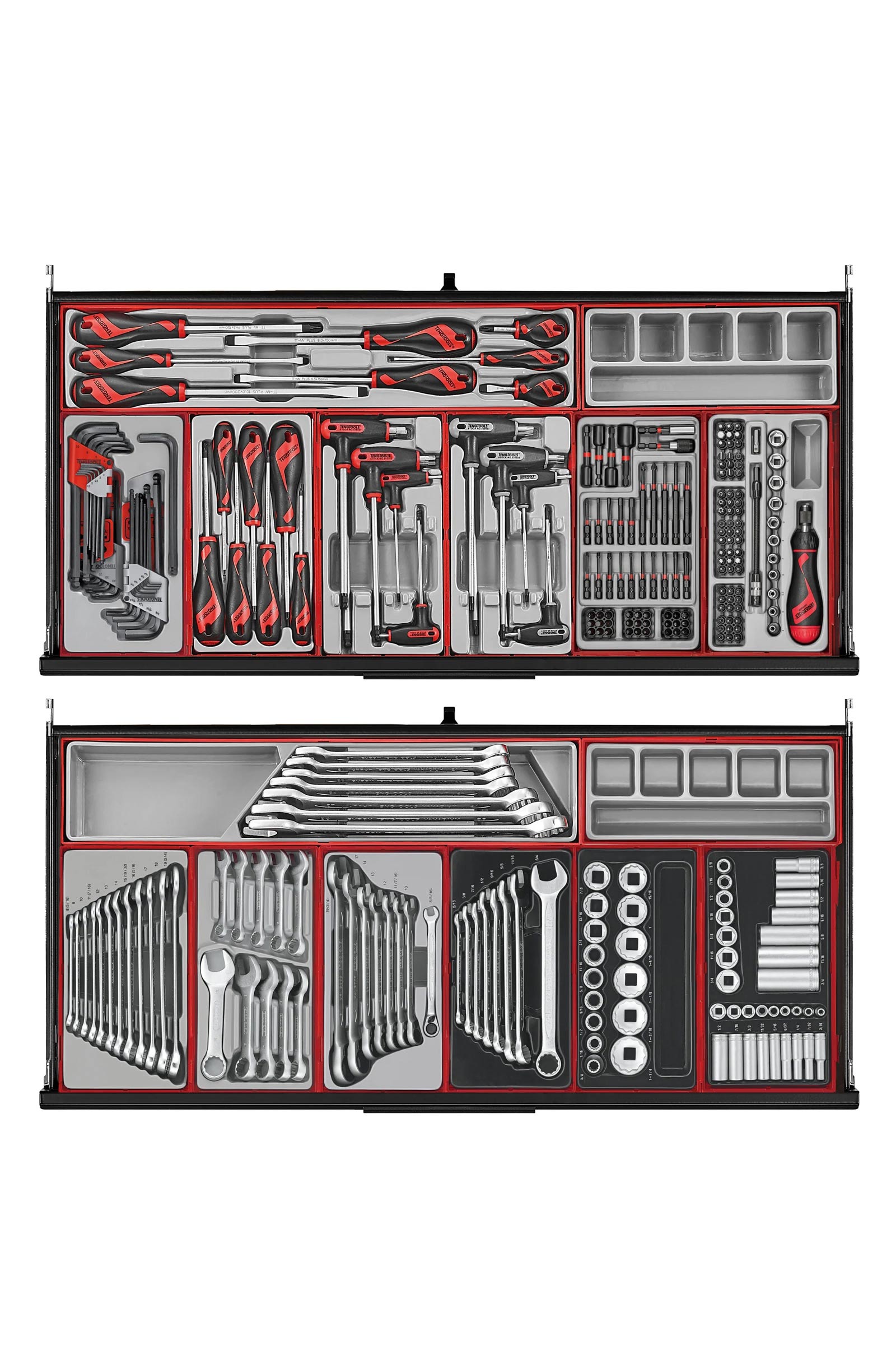 Verktygsvagn 8 lådor 1008 delar verktyg TengTools TKW37B1008T - Bild 5
