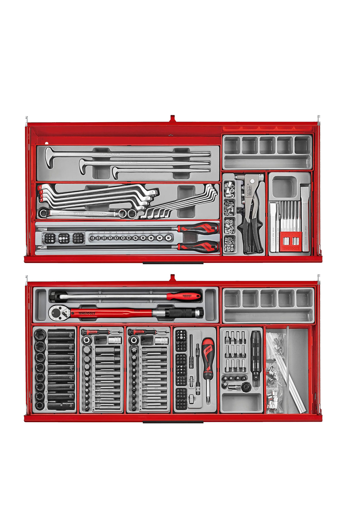 Verktygsvagn 7 lådor 663 delar verktyg TengTools TKW37R663T - Bild 3