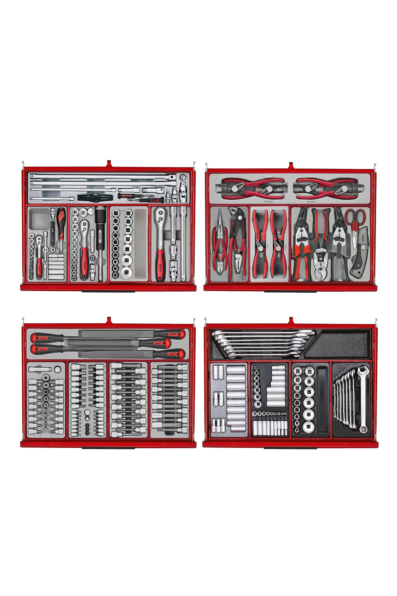 Verktygsvagn 9 lådor 615 delar verktyg TengTools TKW53R615T - Bild 5