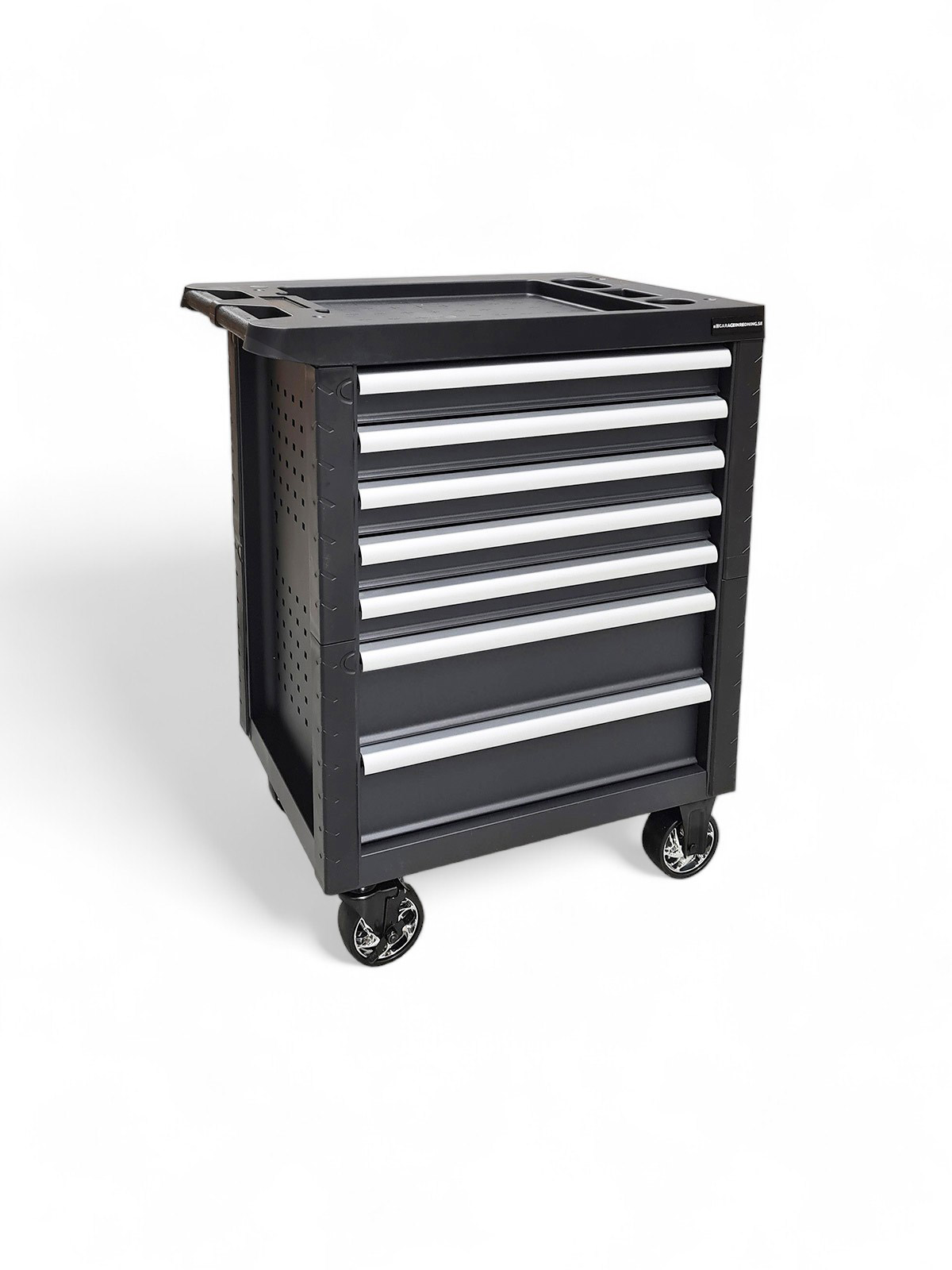 Verktygsvagn med 7 lådor - Svart