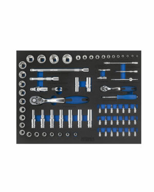 Verktygssats hylsnycklar 74 delar Nisma tools