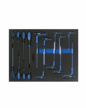Verktygssats skruvmejslar t-nycklar 17 delar Nisma tools