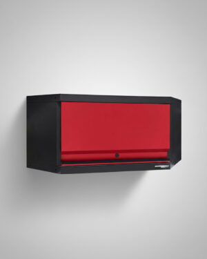Väggskåp med 1 dörr hörn Black edition – Röd, PRO
